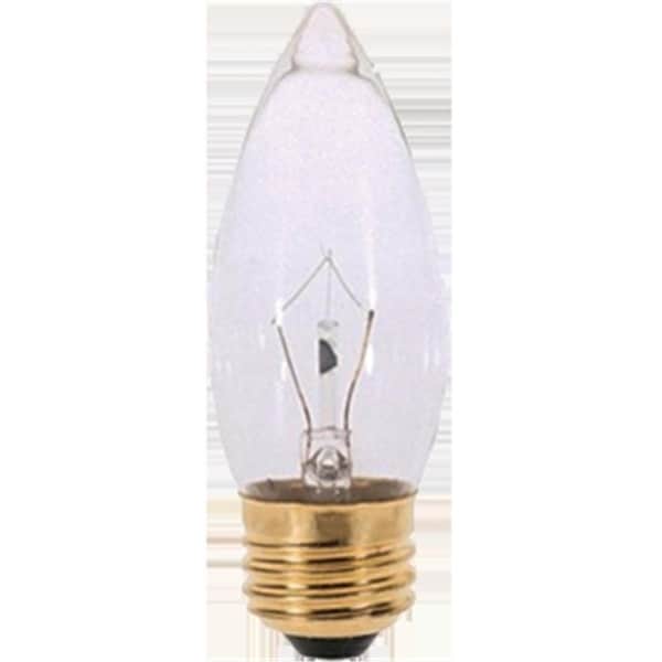 Satco 25W Torpedo Decorative Light Bulb Clear, 10PK 45923037313 - main